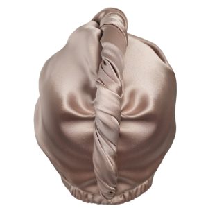 jedwabny recznik turban bezowy Queen Sleep 1